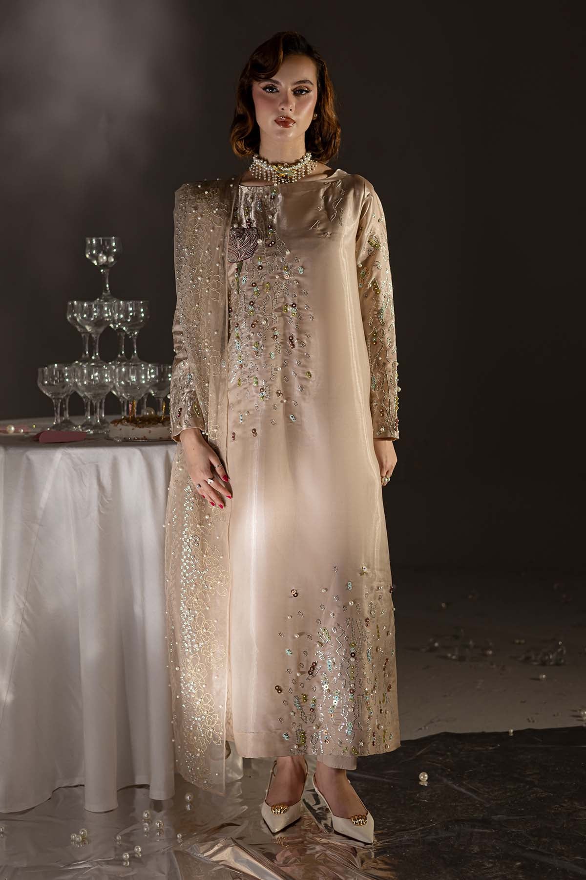 Pakistani Silk Suits and Dresses Collection