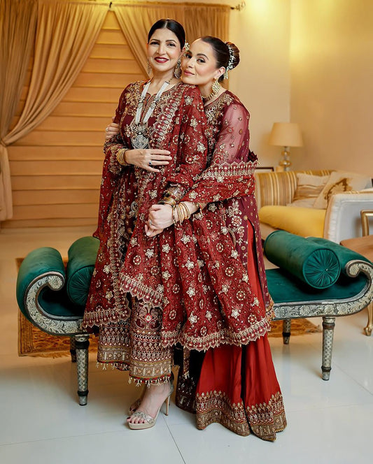 EMBROIDERED CHIFFON CH14-07 STITCHED (PRE-ORDER)