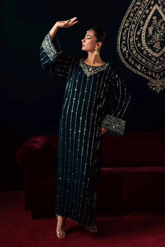 Blue Winter 2Pc - Velvet Luxe Pret (Pre-Order)