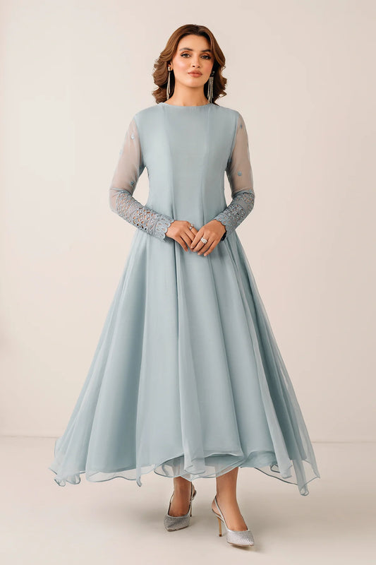 EMBROIDERED CHIFFON FROCK PR-1123 (PRE-ORDER)