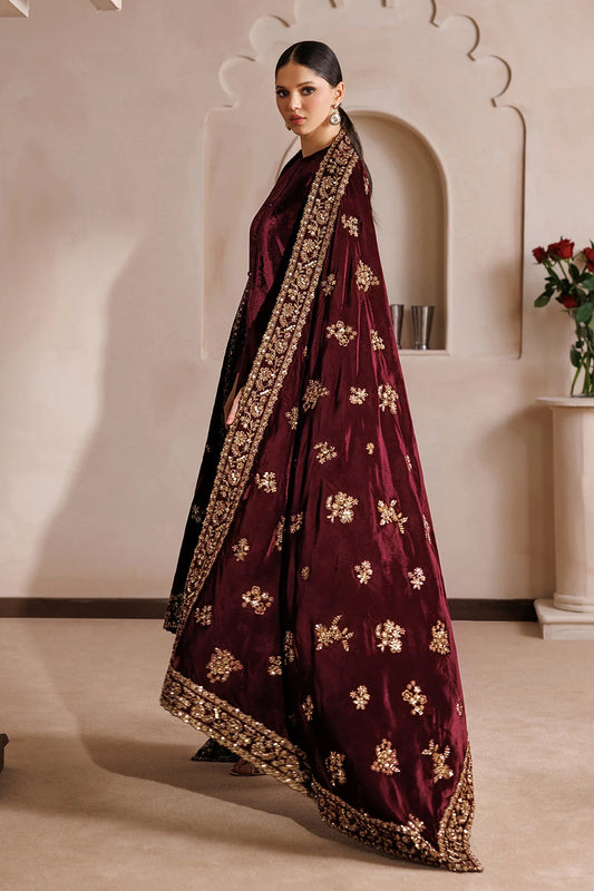 EMBROIDERED VELVET SHAWL VS-70(Pre-Order)