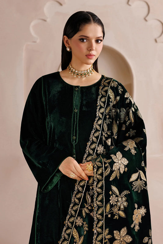 EMBROIDERED VELVET SHAWL VS-65(Pre-order)