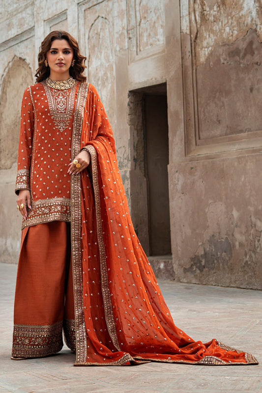 3-PC Embroidered Chiffon Suit CMA-6-223 (PRE-ORDER)