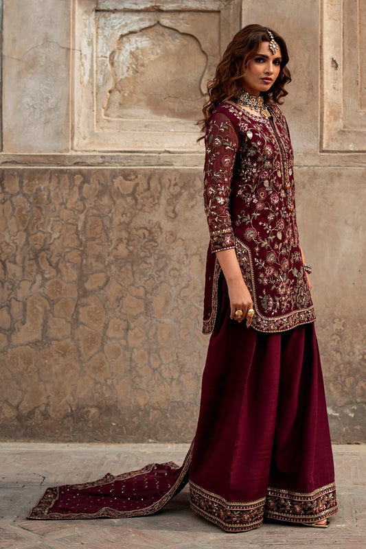 3-PC Embroidered Chiffon Suit CMA-6-211 (PRE-ORDER)