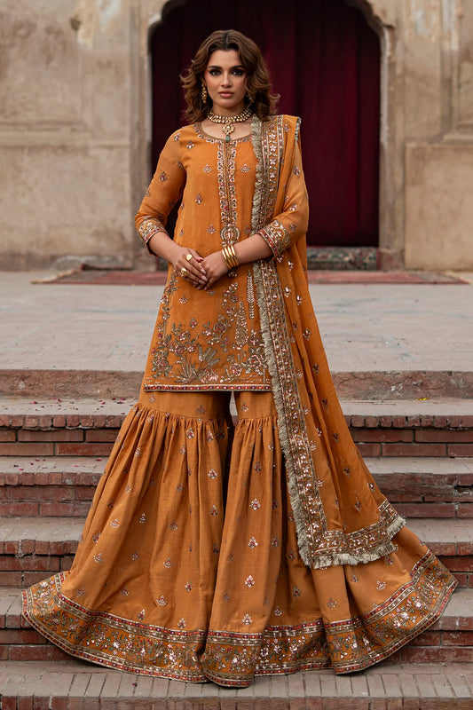 3-PC Embroidered Chiffon Suit CMA-6-225 (PRE-ORDER)