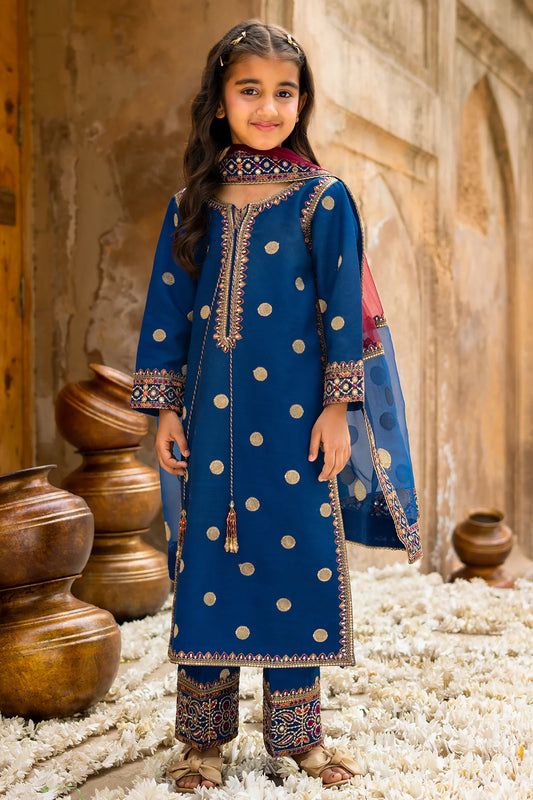 3-PC Embroidered Raw-Silk Suit CKP-6-368 (PRE-ORDER)