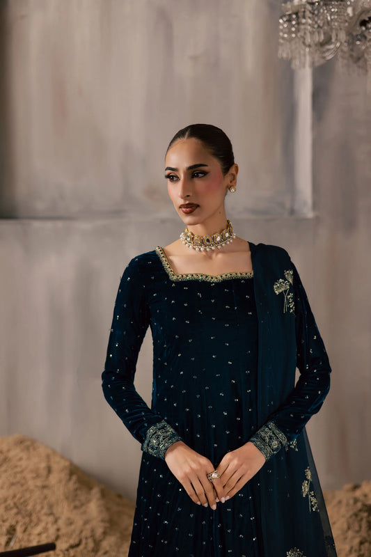 Delphinium 3Pc - Velvet Luxe Pret (Pre-Order)