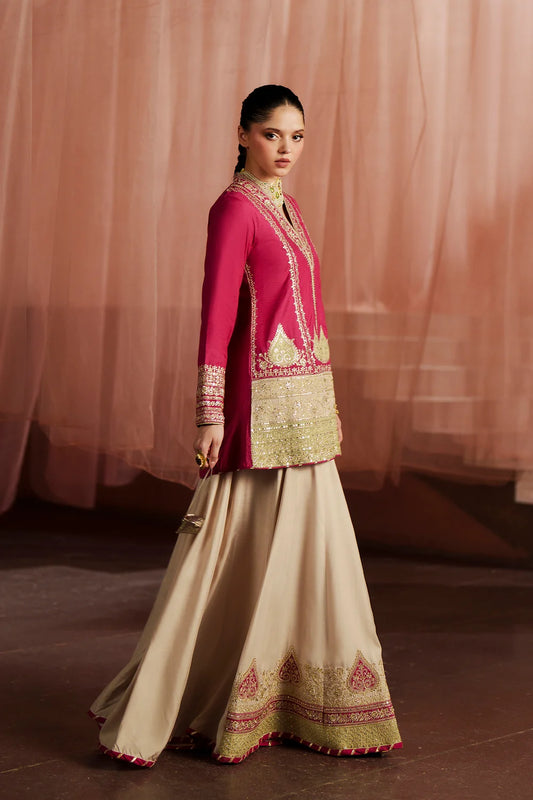 Hot Pink Embroidered Suit (Pre-Order)