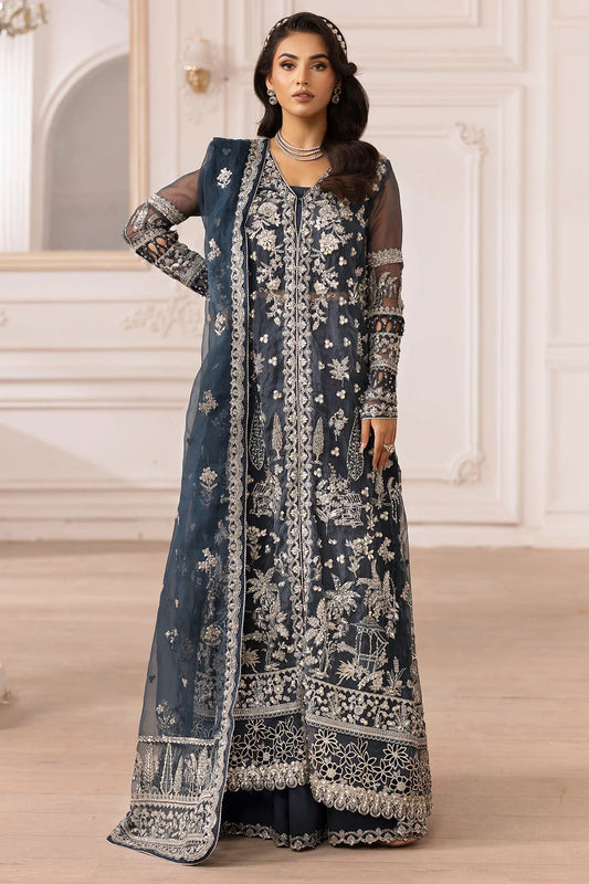 4931-YASNA EMBROIDERED ORGANZA UNSTITCHED (PRE-ORDER)