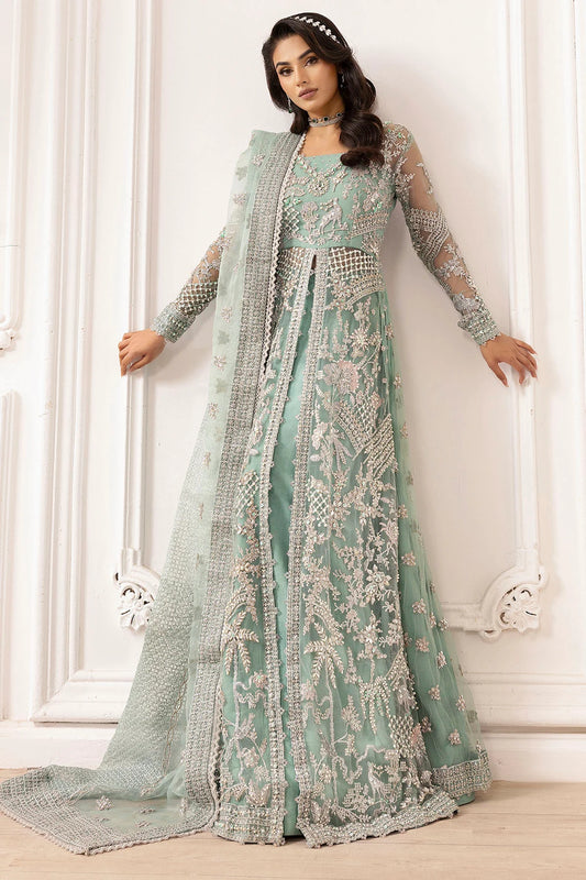 4932-AROOSH EMBROIDERED SILK NET UNSTITCHED (PRE-ORDER)