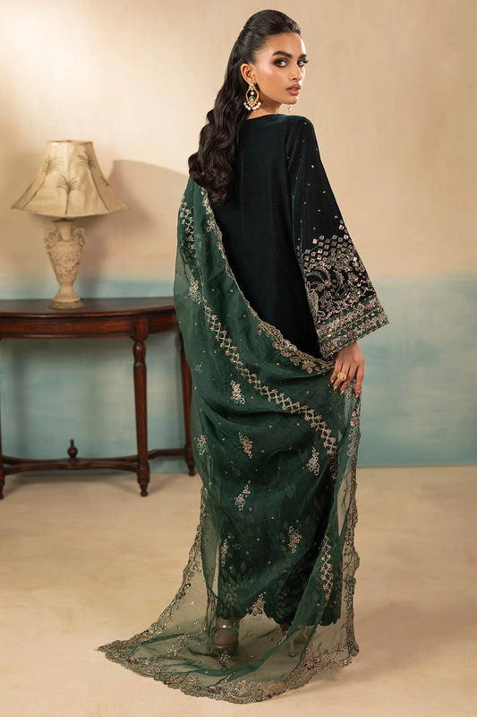 5666-AELLA EMBROIDERED VELVET UNSTITCHED (PRE-ORDER)