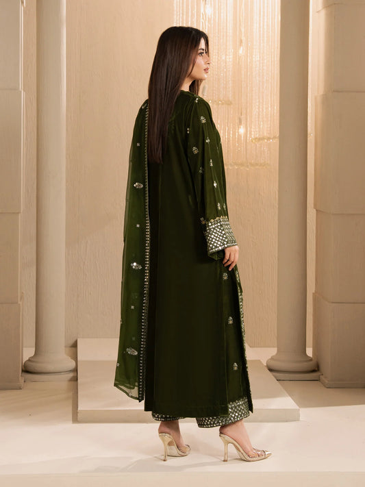 3 Piece Velvet Suit-Embroidered (Pre-Order)