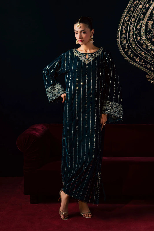 Blue Winter 2Pc - Velvet Luxe Pret (Pre-Order)