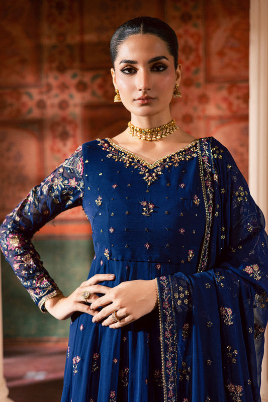 Earliblue 3Pc - Chiffon Wedding Frock (Pre-Order)