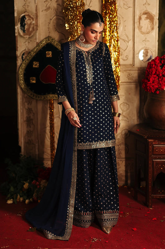 3-PC Embroidered Chiffon Suit CMA-5-159 (Pre-Order)