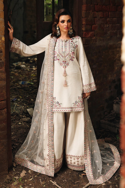 3-PC Embroidered Raw-Silk Suit CMA-5-141M (Pre-Order)