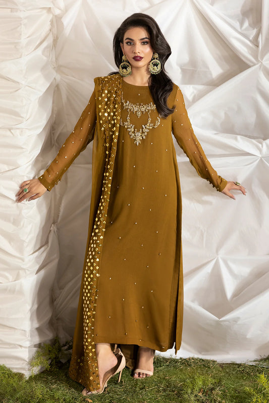 3-PC Embroidered Chiffon Suit CMA-5-046A (Pre-Order)