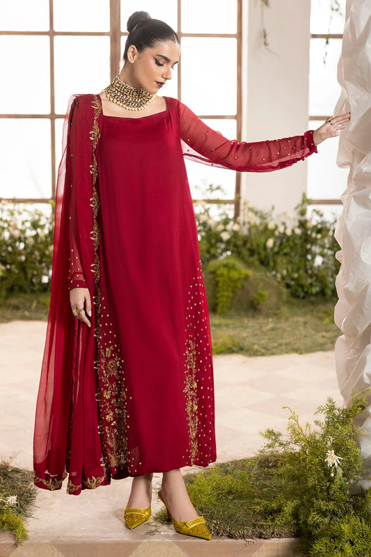 3-PC Embroidered Chiffon Suit CMA-5-047A (Pre-Order)