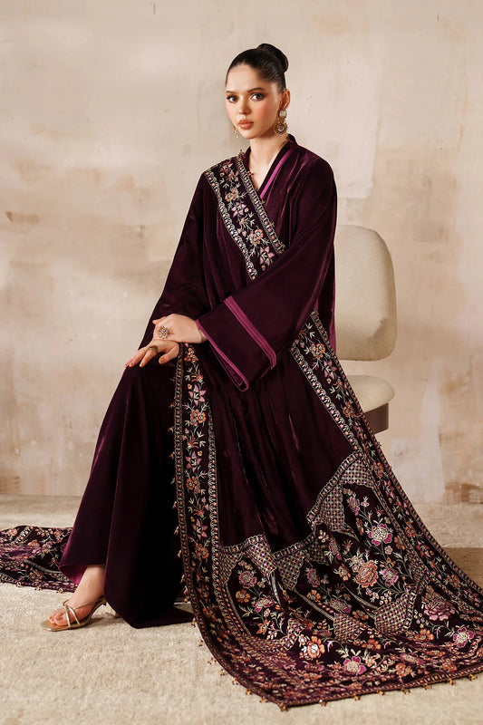 EMBROIDERED VELVET SHAWL VS-64 (Pre-Order)