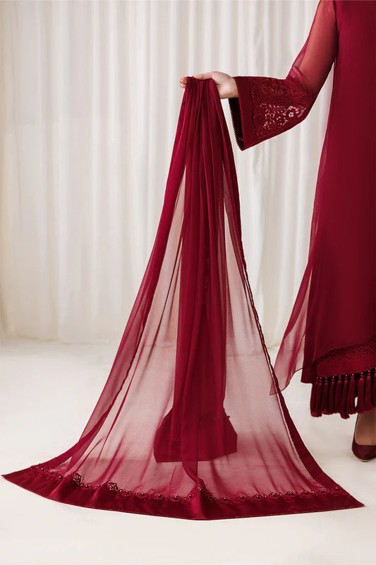 PLAIN CHIFFON DUPATTA-105 (PRE-ORDER)
