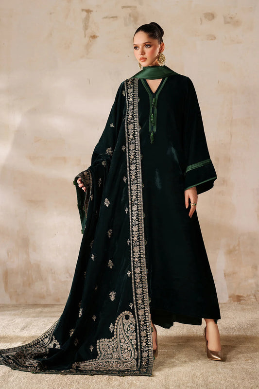 EMBROIDERED VELVET SHAWL VS-63 (PRE-ORDER)