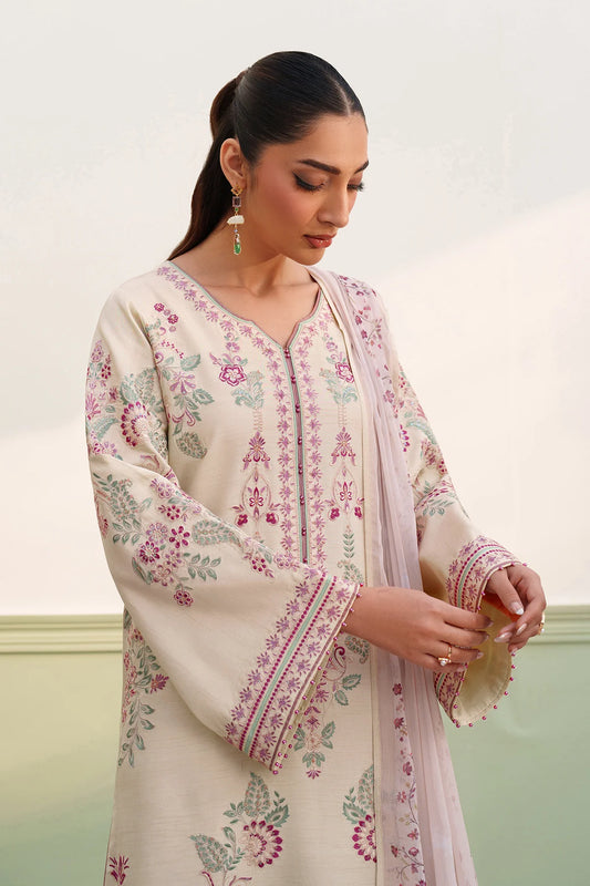 EMBROIDERED RAW SILK SF-4385 (PRE-ORDER)
