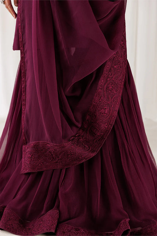 PLAIN CHIFFON DUPATTA-114 (PRE-ORDER)