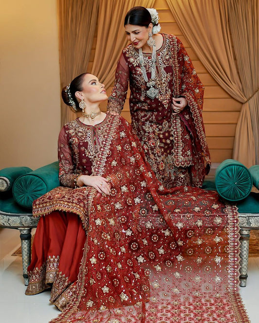 EMBROIDERED CHIFFON CH14-07 STITCHED (PRE-ORDER)