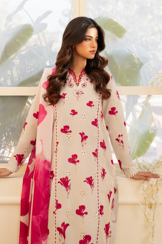 UE-443 Borer Embroidered Printed Lawn (Pre-Order)