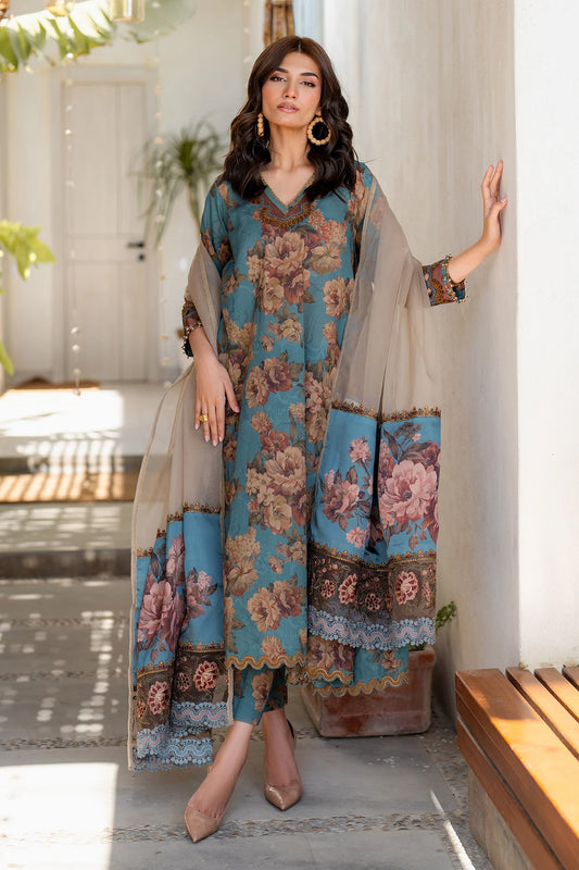 EMBROIDERED PRINTED LAWN SF-4091 (PRE-ORDER)