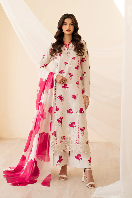 UE-443 Borer Embroidered Printed Lawn (Pre-Order)