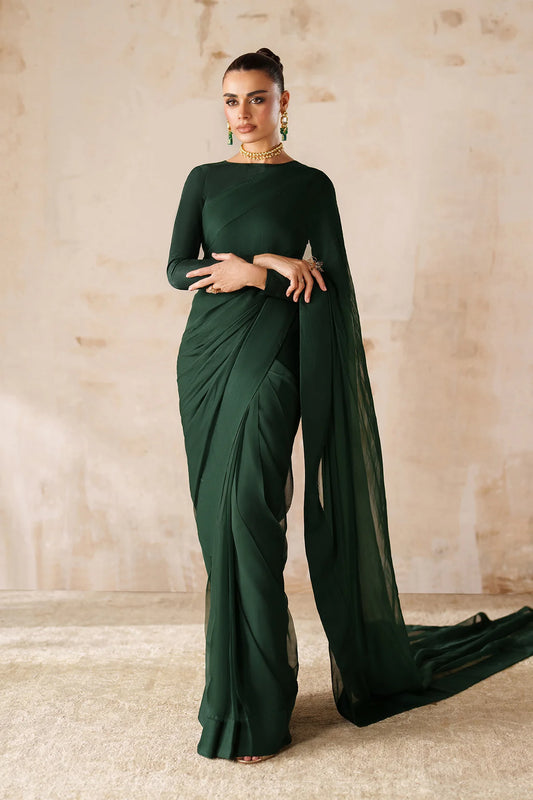 PLAIN CHIFFON SAREE EN-1220 (PRE-ORDER)
