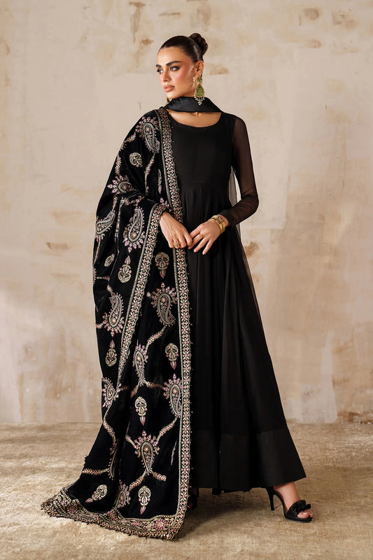 EMBROIDERED VELVET SHAWL VS-61 (PRE-ORDER)