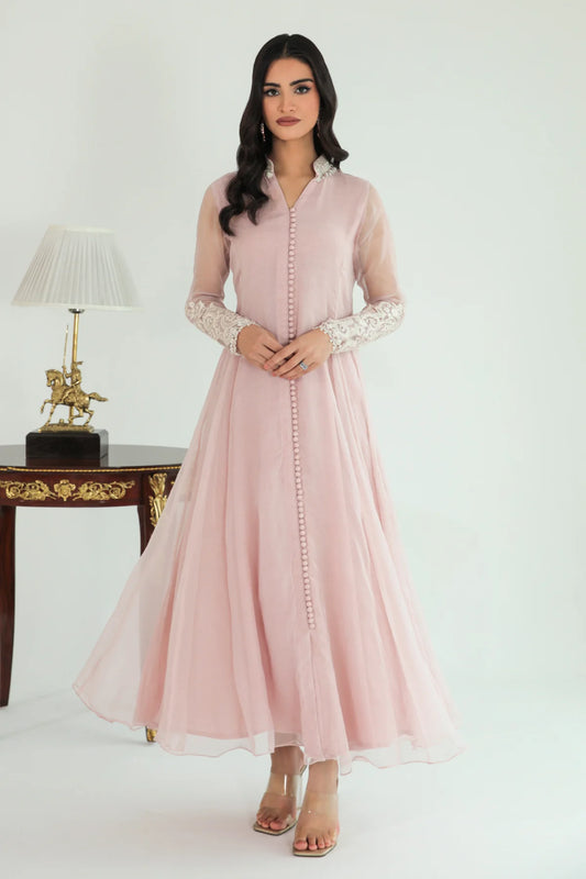 EMBROIDERED CHIFFON FROCK PR-685 (PRE-ORDER)