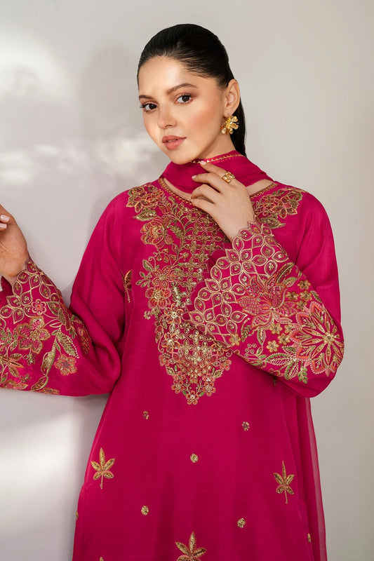 EMBROIDERED RAW SILK PR-1165 (PRE-ORDER)