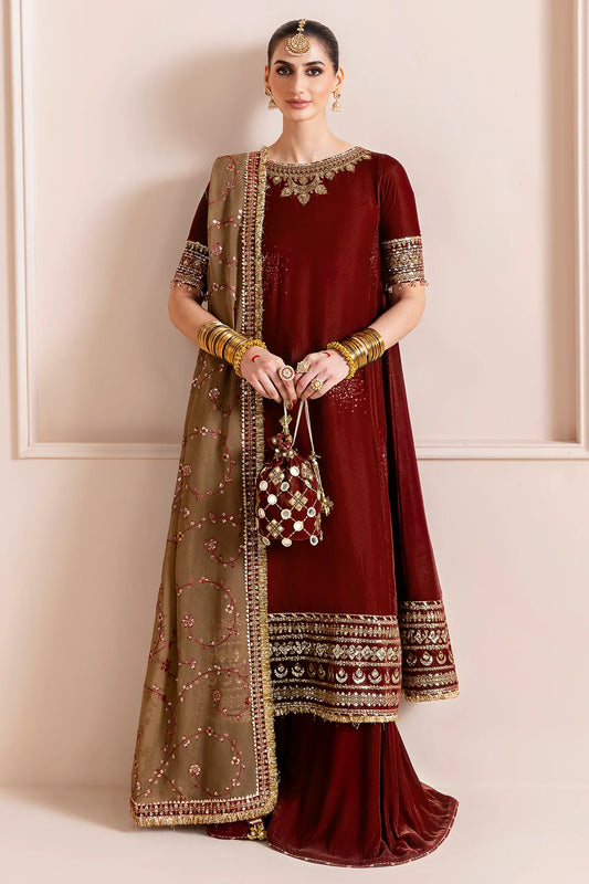 Embroidered Velvet Formal CVF D-13 (PRE-ORDER)