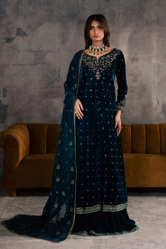 Ayra 3Pc - Velvet Formal Dress (Pre-Order)