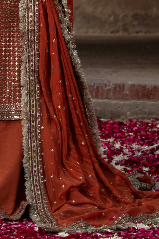 3-PC Embroidered Chiffon Suit CMA-6-222 (PRE-ORDER)