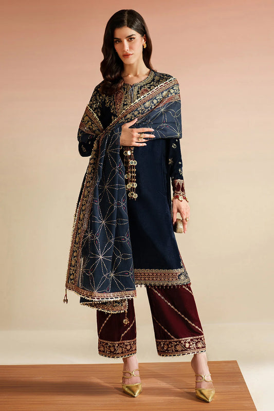Embroidered Velvet Formal VVF25-D07(Pre-order)
