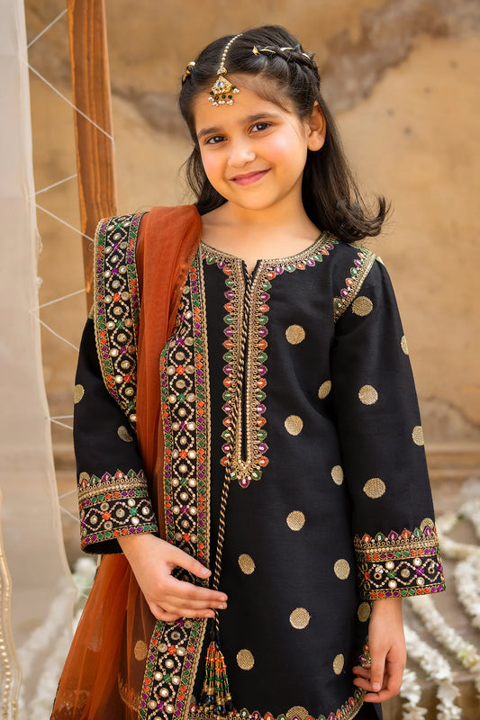 3-PC Embroidered Raw-Silk Suit CKP-6-366 (PRE-ORDER)