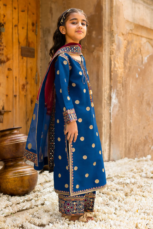 3-PC Embroidered Raw-Silk Suit CKP-6-368 (PRE-ORDER)