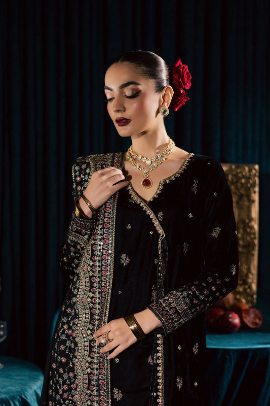 Diamond Black 3Pc - Velvet Formal Dress (Pre-Order)