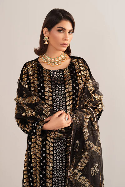 Vanya Black Embroidered 3 Piece KV-43