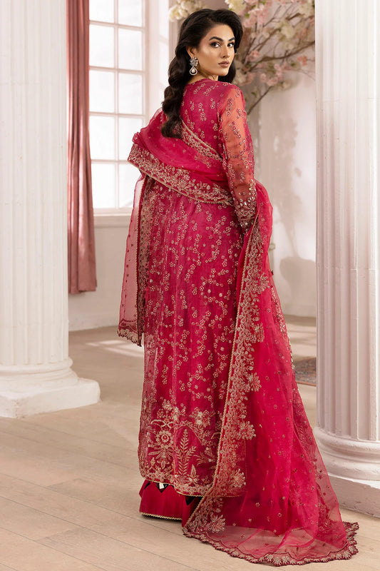 4937-HIRAETH EMBROIDERED ORGANZA UNSTITCHED (PRE-ORDER)