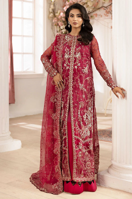 4937-HIRAETH EMBROIDERED ORGANZA UNSTITCHED (PRE-ORDER)