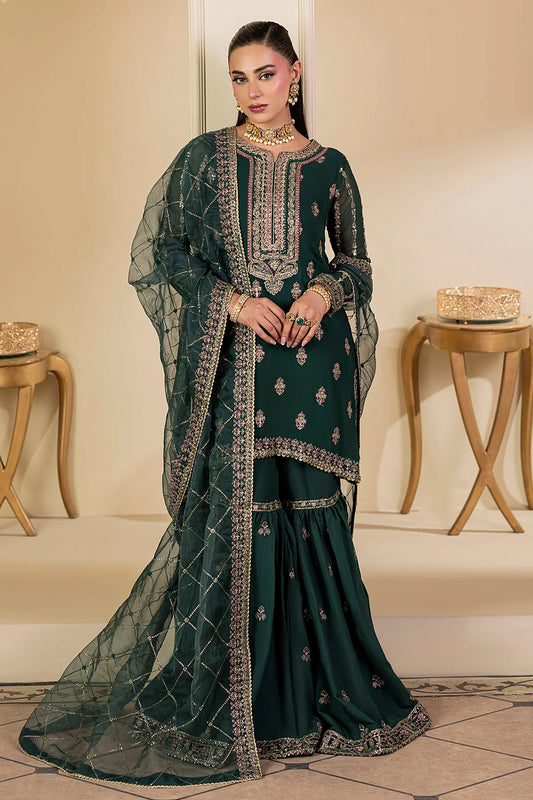 5135-JADE EMBROIDERED CRINKLE CHIFFON UNSTITCHED (PRE-ORDER)