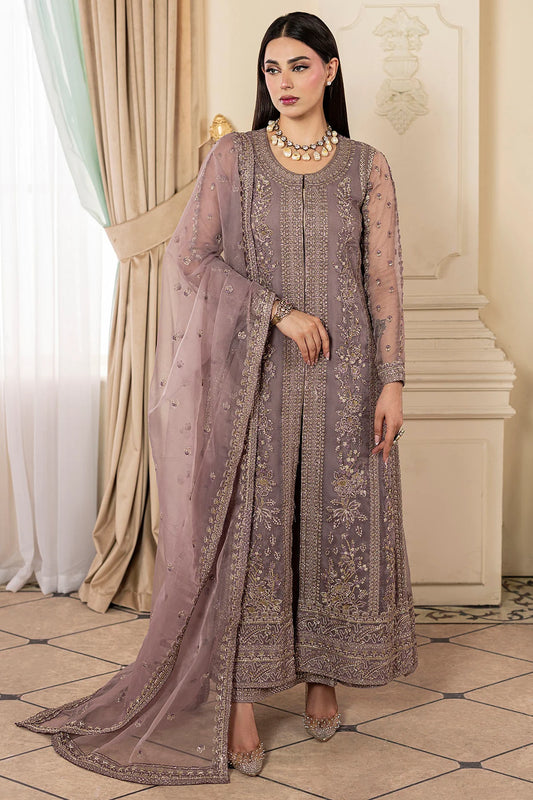 5138-OLEA EMBROIDERED ORGANZA UNSTITCHED (PRE-ORDER)