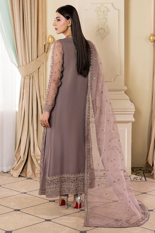 5138-OLEA EMBROIDERED ORGANZA UNSTITCHED (PRE-ORDER)