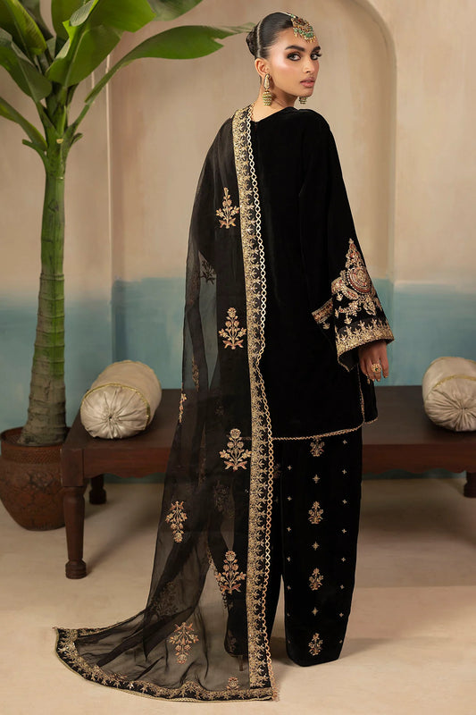 5674-MIRA EMBROIDERED VELVET UNSTITCHED (PRE-ORDER)