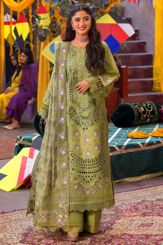 5932-NISA EMBROIDERED LAWN UNSTITCHED (PRE-ORDER)